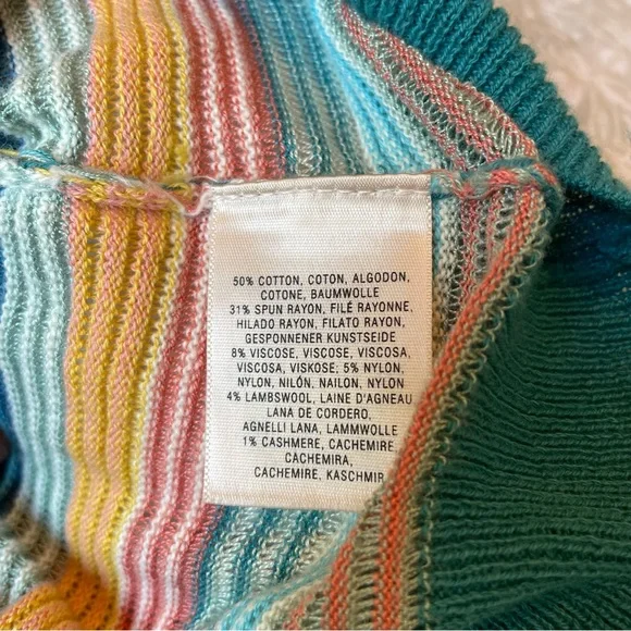 Anthropologie Sparrow Rainbow Striped Sweater aso Taylor swift